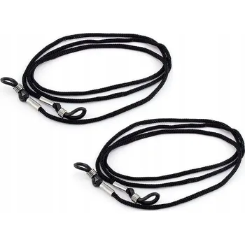 Pouzdro na brýle 2x černý provázek na brýle závěs šňůrka