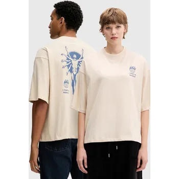 Pánské tričko Bavlněné tričko Kaotiko AR084.01.G002 béžová 80X, vel. S