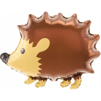 Balónek Foliový balónek Ježek 55x49 Cm Narozeniny Ráček WOODLAND Lesní zvířátka