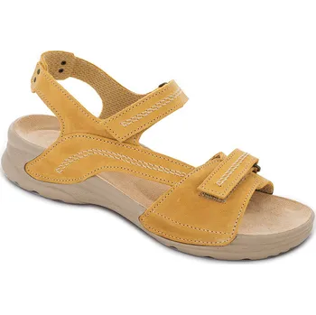 Dámská zdravotní obuv Sandále SAŠA zdravotní obuv dámská žlutá LS-T23 Medistyle 37 (DOPRODEJ- nemusí být všechny velikosti.)