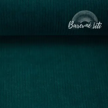 Nicky Velur, manšestr Tmavý petrolej (E) (Bavlněný velur s elastanem)