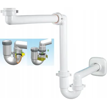 Sifon Prostorově úsporný Umyvadlový sifon 32/40, bílý