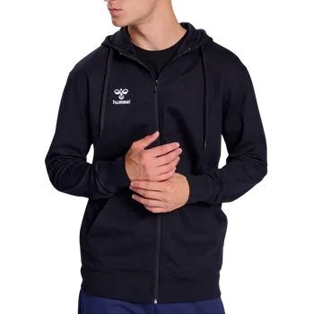 Pánské oblečení Mikina s kapucí Hummel HMLGO 2.0 ZIP HOODIE 224837-2001 Velikost S