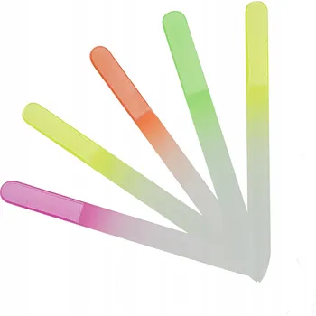 Skleněný pilník na nehty s barevným potiskem