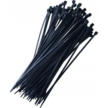 Stahovací páska Stahovací Pásky Černé stahovací pásky na kabely 3,6x250 mm, 100 ks, nylon, STALCO