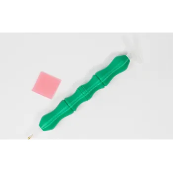 Diamantové malování Diamantovací tužka - Široká (3D tisk) Barva: Zelená