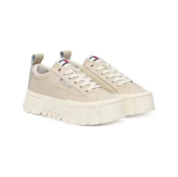 Dámská obuv Sneakersy Tommy Jeans Tjw Vulc Flatform Leather EN0EN03008 Béžová 37