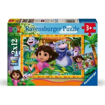 Puzzle Puzzle pro děti 2D: Dora poznává svět 2x12 dílků