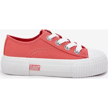 Dětské Mládežnické Tenisky LEE ISLA C LOW JR 50251058 Korálová 34