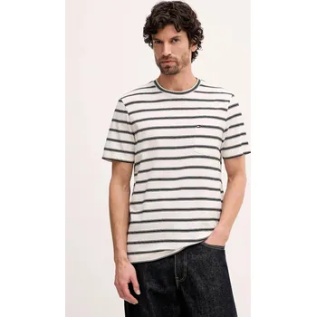 Pánské tričko Bavlněné tričko Tommy Hilfiger MW0MW41378 béžová 01B, vel. L