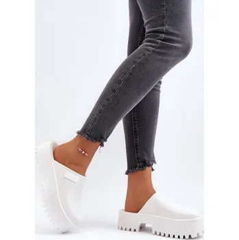 Dámské žabky Dámské Žabky Na Masivní Podrážce Big Star NN274015 Bílé 41