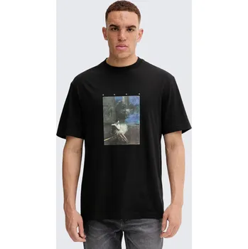 Pánské tričko HUGO Dabolos 50545995 černé Velikost: S