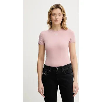 Tričko Diesel T-UNCUTIESLONG-OD A19917.0AHQH růžová 39X, vel. L