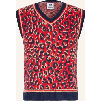 Adidas Bezrukávník, červená / béžová / tmavě modrá