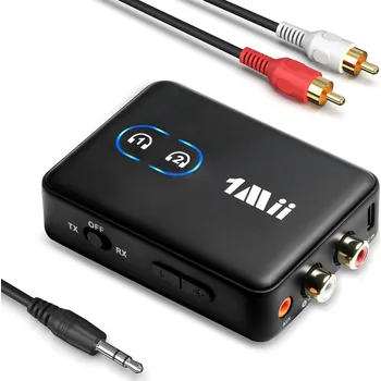 Bluetooth adaptér 1Mii ML302+ Bluetooth 5.3 vysílač, přijímač, aptX LL/HD, Dual Link, 30 h
