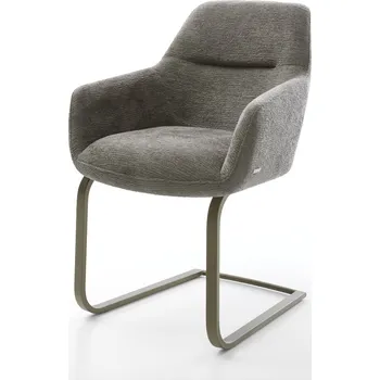 Jídelní židle DELIFE Jídelní židle Pejo-Flex bouclé měkký tmavě béžová jídelní židle plochý titanová barva taštičkové pružiny