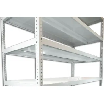 regál Biedrax Šroubovaný regál do domácnosti Biedrax, bílý - 60 x 130 x 300 cm, 8 polic