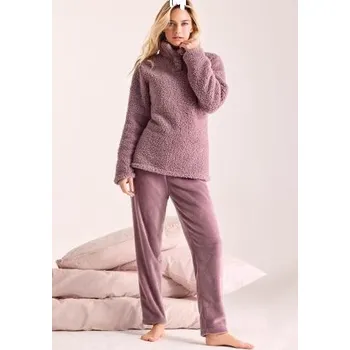 Dámské pyžamo Dámský komplet Infiore 653016 starorůžová1 L