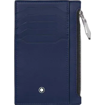Peněženka MONTBLANC - Meisterstück Pocket 8cc with zip Ink Blue - Pouzdro na karty