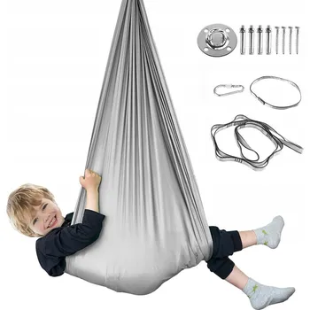 Zahradní houpačka Houpací síť - Akrobatická šála pro děti, 1.5*2.8M senzorická houpačka houpací síť