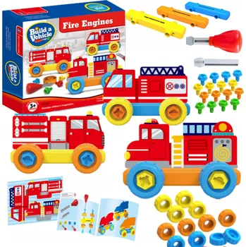 ostatní stavebnice Stavebnice Montessori Sada pro stavění aut Šroubovák a příslušenství