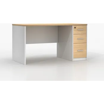 Psací stůl Obdélníkový psací stůl Angel 140 x 70 x 75 cm bílý