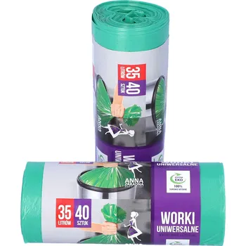 Pytle na odpadky Univerzální pytle na odpadky Anna Zaradna 35l 40 ks