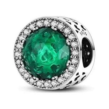 Korálek Prosperk Korálek na náramek zelený kámen S5029