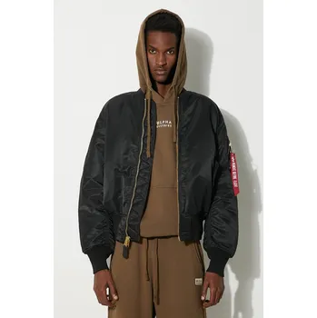 Pánský bomber Bomber bunda Alpha Industries MA-1 černá barva, 100101.03, M, 99X