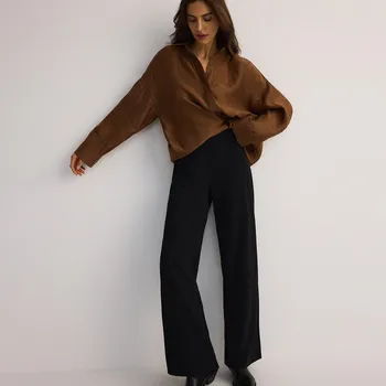 Dámské kalhoty Reserved - Kalhoty se širokými nohavicemi - černý - 4088T-99X - 4088T-99X-S-4