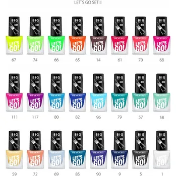 Lak na nehty REVERS Lak na nehty na tipy LET'S GO 3D 113