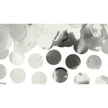 Konfeta Konfety fóliové Kolečka 15g, stříbrné