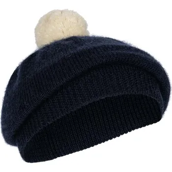 Čepice Dětský vlněný baret Konges Sløjd LOULI BERET tmavomodrá barva, KS101254 59X, vel. 12-18 měsíců