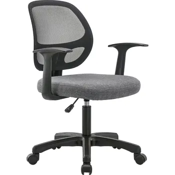 Šedá kancelářská židle Benny 60 x 86-98 x 60 100% polyester, kov, polyethylen