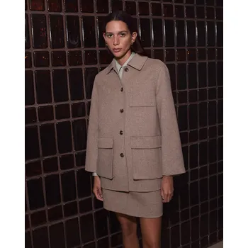 Dámský kabát Kabát Yerse 43603 béžový krátký Velikost: 38