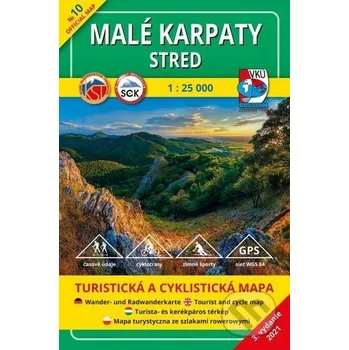 Turistická mapa 10 - Malé Karpaty - Stred 1:25 000 - VKÚ Harmanec VKÚ Harmanec