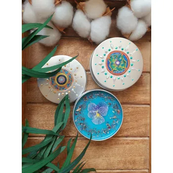 vonný vosk Přírodní vosk do aromalampy MANDALA 60 ml – tyrkysový vosk s esenciálními oleji