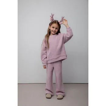 Chlapecké kalhoty Dětské kalhoty Coccodrillo fialová barva, WINTER COSY GRIL KIDS ZC5120102WGK 45X, vel. 122