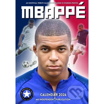 Doplněk ke knize Nástěnný kalendář 2026: Kylian Mbappé (A3 29,7 x 42 cm) - Cure Pink Cure Pink