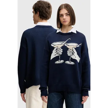 Pánský svetr Bavlněný svetr Kaotiko AR015.01.E002 námořnická modř 59X, vel. M