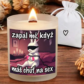 Svíčka Ahome CZ Krásná svíčka s praskajícím knotem Zapal mě, když máš chuť na sex