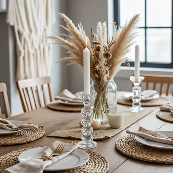 Svícen broušené sklo 18 cm