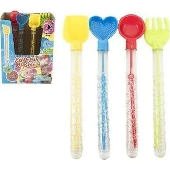 Bublifuk Bublifuk trubice s nářadím na písek, plast 28 cm