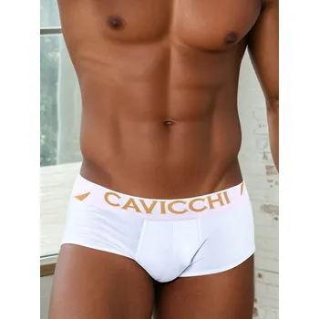 Boxerky Pánské spodní prádlo Pánská Tanga Cavicchi CU013 11011 luxusní bíle pánské spodní prádlo Roberto Martinelli Velikost: S