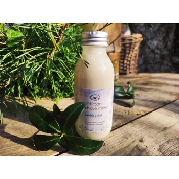 Tělové mléko Přírodní krémové sprchové mléko se švestkovým olejem a medem