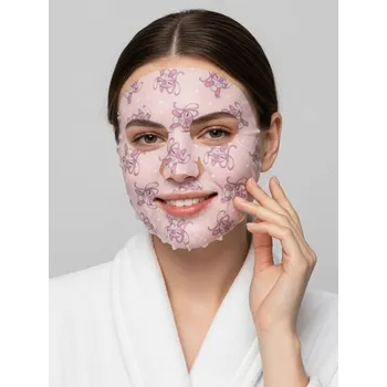 Pleťová maska Sinsay - Hydratační plátýnková maska Stitch - pastelová růžová - 376EK-03X - 376EK-03X-ONE