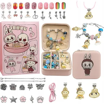 Dřevěná hračka Sada na výrobu šperků LABUBU, 36 dílů, pro dívky od Věk 5+