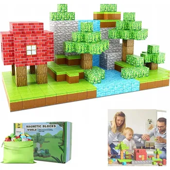 ostatní stavebnice STAVEBNICE KOSTKY 3D ve stylu MINECRAFT STAVEBNICE 48 DÍLKŮ