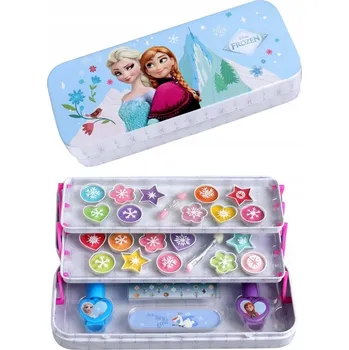 Přípravek na tvář AIRVAL FROZEN SADA KOSMETIKY NA LÍČENÍ OČNÍ STÍNY LESKY NA RTY LAKY NA NEHTY