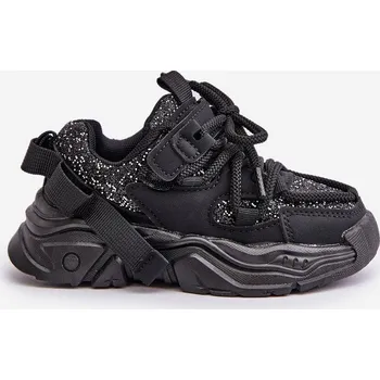 Sada pánského spodního prádla Dětské tenisky zdobené flitry černé Liatoma 26